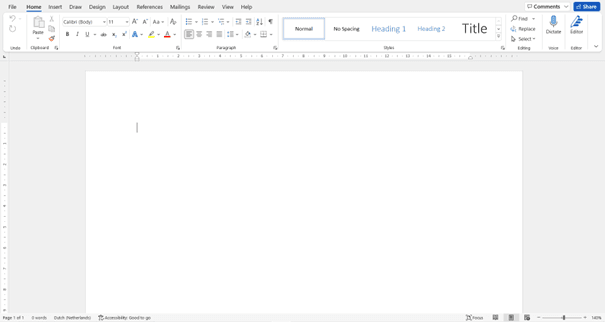Lege pagina, enge schrijfobstakels